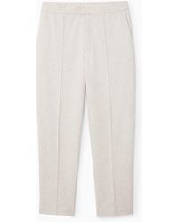COS - Pintucked Pull-on Jersey Pants - Lyst