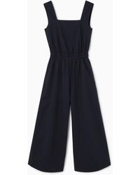 COS - Gathered Open-back Jumpsuit - Lyst