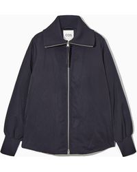 COS - Ribbed-collar Puffer Jacket - Lyst