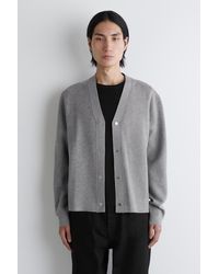 COS - Strickjacke Aus Doubleface-Material - Lyst