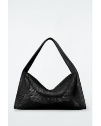 COS - Slouchy Mini Tote Bag - Mesh - Lyst