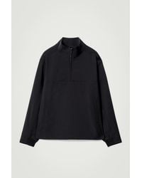 COS - Double-Faced Wool-Blend Half-Zip Jacket - Lyst