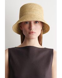 COS - Fischerhut Aus Raffia - Lyst