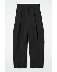 COS - Wool-Blend Wide-Leg Trousers - Lyst