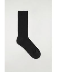 COS - Ribbed Silk Socks - Lyst