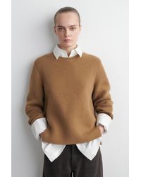 COS - Pullover Aus Merinowolle Mit Rundhalsausschnitt - Lyst