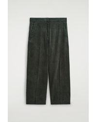 COS - Cropped Corduroy Pants - Lyst