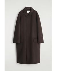 COS - Double-Faced Wool Long Car Coat - Lyst