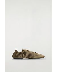 COS - Satin-Suede Ballet Trainers - Lyst
