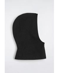 COS - Ribbed Wool-Cashmere Balaclava - Lyst