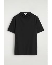 COS - Cropped Jersey T-Shirt - Lyst