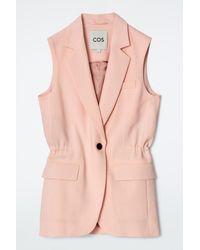 COS - Slim Linen Waistcoat - Lyst