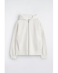 COS - Cotton-Piqué Zip-Up Hoodie - Lyst
