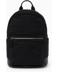 COS - Leather-trimmed Canvas Backpack - Lyst