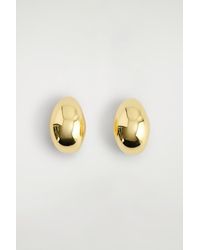 COS - Curved Domed Earrings - Lyst