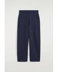 COS - Cotton Barrel-Leg Joggers - Lyst