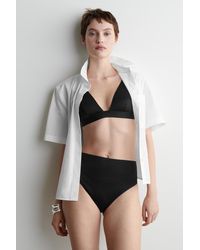 COS - Bikinioberteil Aus Scuba - Lyst