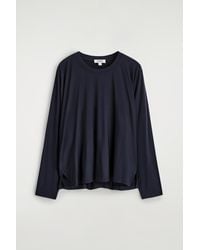 COS - Fluid Jersey Long-Sleeved Top - Lyst