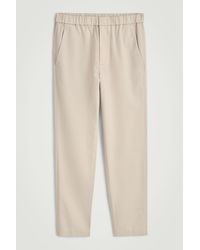 COS - Twill Tapered Pants - Lyst