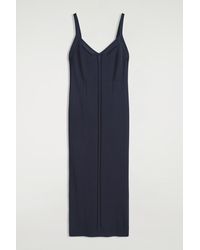 COS Square-neck Knitted Midi Slip Dress in Black | Lyst COS Square-neck Knitted Midi Slip Dress in Black | Lyst