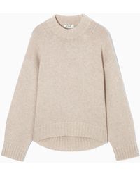 COS - Chunky Pure Cashmere Crew-neck Sweater - Lyst