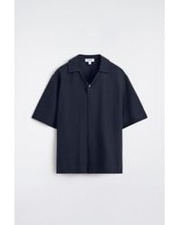 COS - Milano-Jersey Short-Sleeved Shirt - Lyst