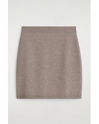 COS - Merino Wool Mini Skirt - Lyst