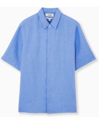 COS - Short-sleeved Linen Shirt - Lyst