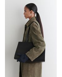 COS - Handschuhe Aus Veloursleder Mit Kaschmirfutter - Lyst