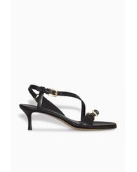 COS - Buckled Strappy Heeled Sandals - Lyst