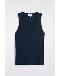 COS - Slim Ribbed Cotton Tank Top - Lyst