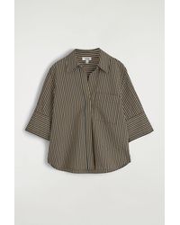 COS - Striped Seersucker Shirt - Lyst