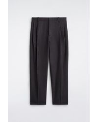 COS - Pleated Wool Relaxed-Fit Straight-Leg Trousers - Lyst