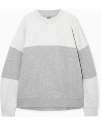 COS - Sweatshirt In Colour-block-optik - Lyst