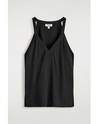 COS - Knitted V-Neck Tank Top - Lyst