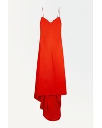 COS - The V-neck Linen Maxi Dress - Lyst