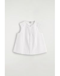 COS - Pleated Sleeveless Top - Lyst