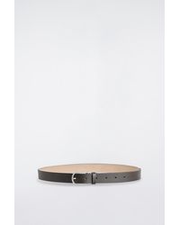 COS - Rounded-Buckle Leather Belt - Lyst