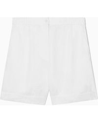 COS - Elasticated Linen Shorts - Lyst