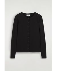 COS - Jersey Cardigan Top - Lyst