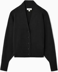 COS - Waisted Knitted Cardigan - Lyst
