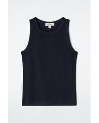 COS - Ribbed Tank Top - Lyst
