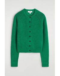 COS - Knitted Linen Cardigan - Lyst