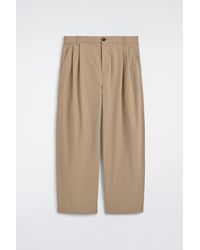 COS - Cotton Relaxed-Fit Barrel-Leg Utility Pants - Lyst