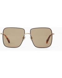 COS - The Square Metal Sunglasses - Lyst