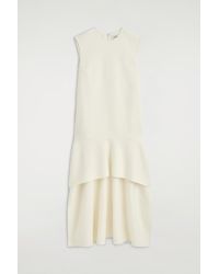 COS - Dropped-Waist Double-Faced Wool Dress - Lyst