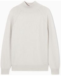 COS - Pure Cashmere Funnel-neck Sweater - Lyst