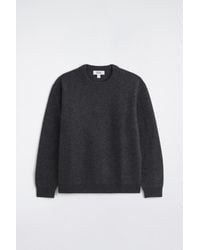 COS - Boiled Merino Wool Crew-Neck Sweater - Lyst