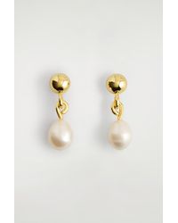COS - Freshwater Pearl Drop Earrings - Lyst