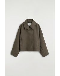 COS - Rounded Wool-Blend Trench Jacket - Lyst